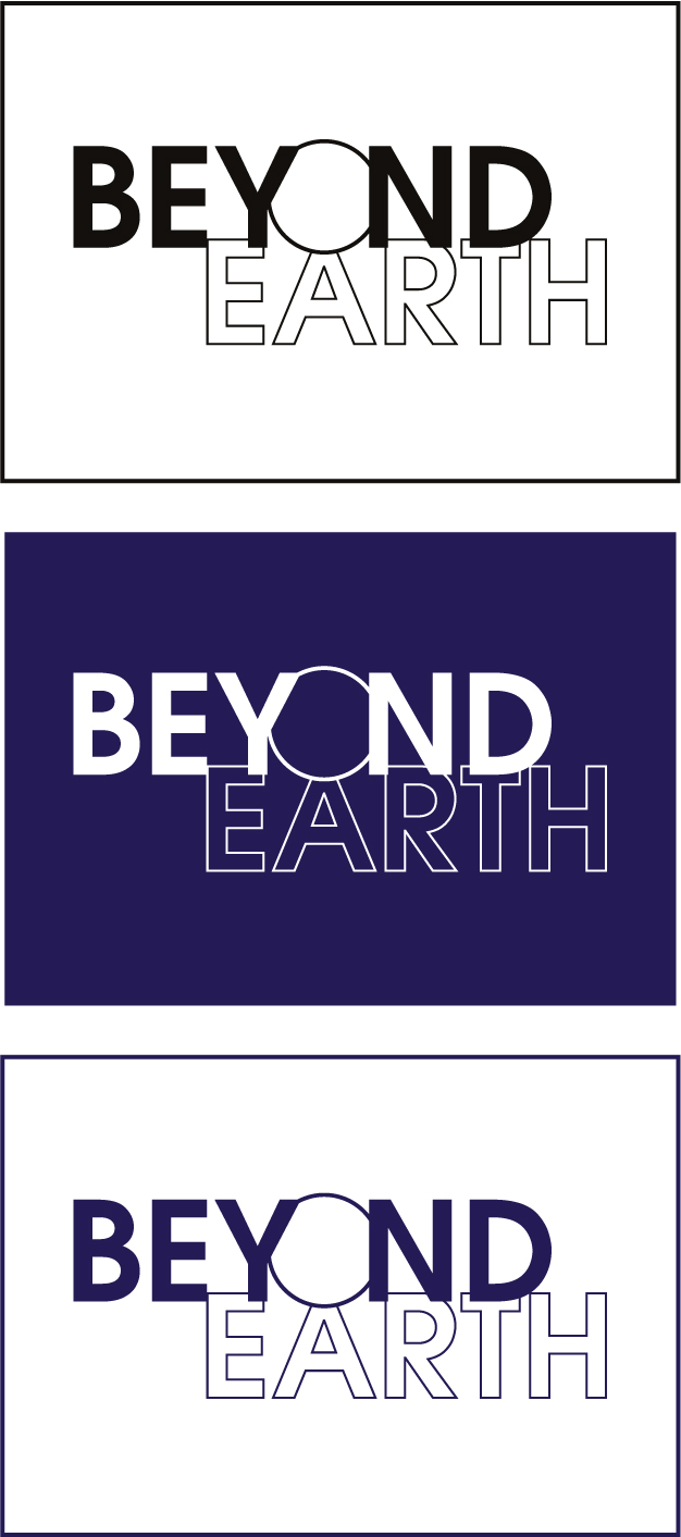 Mosaïques des autres déclinaisons de logo réalisées pour le projet Beyond Earth.